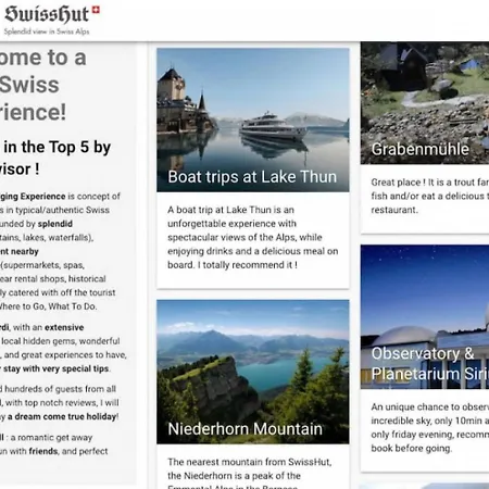דירה Swisshut Stunning Views Alps - Apart. Erli Down